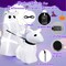 5 ft Halloween Inflatables Ghost Walking Dog Outdoor Decoration,(Multicolor)